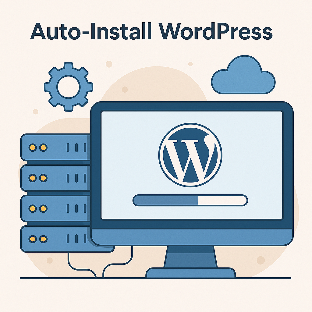 автоустановка WordPress хостинг